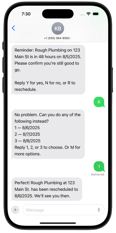 BuildFlow Text Conversation Example 2